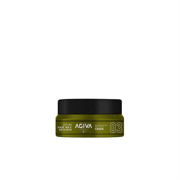 AGIVA HAIR STYLING HAIR WAX MATTE PASTE GREEN 03 90ML NUEVO FORMATO