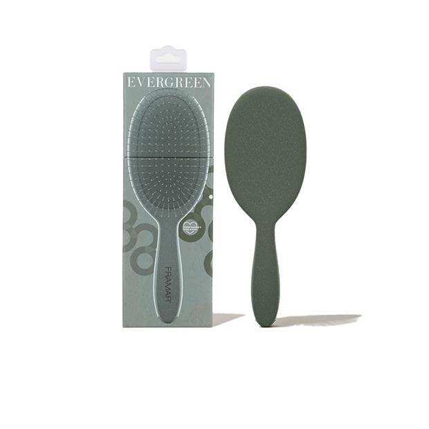 FRAMAR DETANGLE BRUSH - NEUTRALS SAGE EVERGREEN