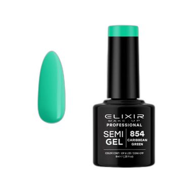 ELIXIR SEMI GEL COLOR 8 ML CARIBBEAN GREEN Nº 854