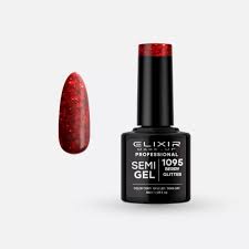 ELIXIR SEMI GEL COLOR 8 ML BERRY GLITTER Nº 1095