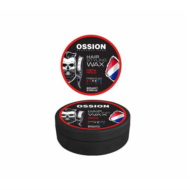 OSSION HAIR STYLING WAX MEGA HOLD ROJA 60ML