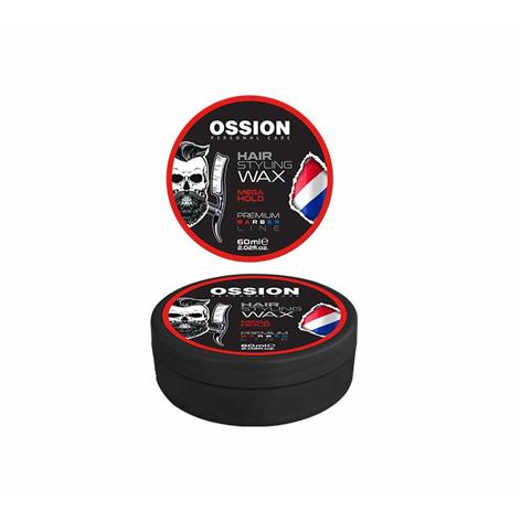 OSSION HAIR STYLING WAX MEGA HOLD ROJA 60ML