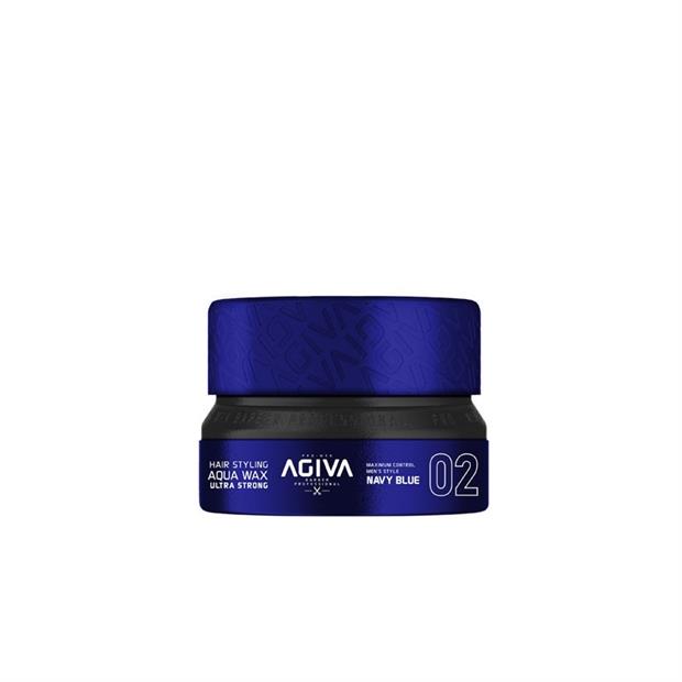 AGIVA HAIR STYLING AQUA WAX ULTRA STRONG NAVY BLUE 02 155ML NUEVO FORMATO