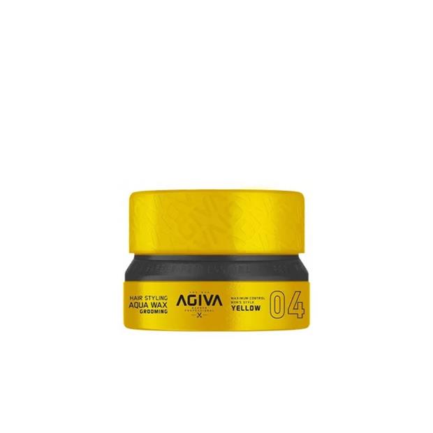 AGIVA HAIR STYLING AQUA WAX GROOMING YELLOW 04 155ML NUEVO FORMATO