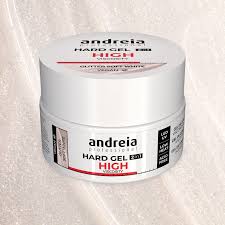 HARD GEL HIGH VISCOSITY GLITTER SOFT WHITE 22GRS