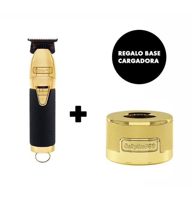 KIT BABYLISS SKELETON GOLD GRIP NEGRO+REGALO BASE CARGA (35981)