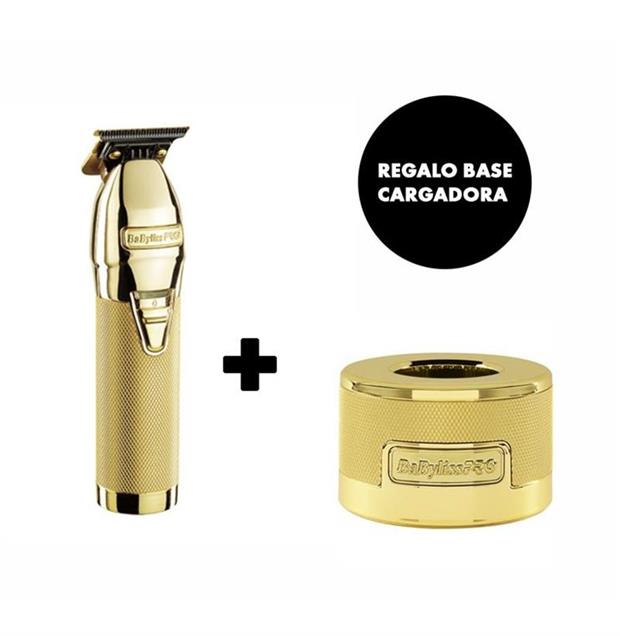 KIT BABYLISS SKELETON GOLD TRIMMER+REGALO BASE CARGA (35981)