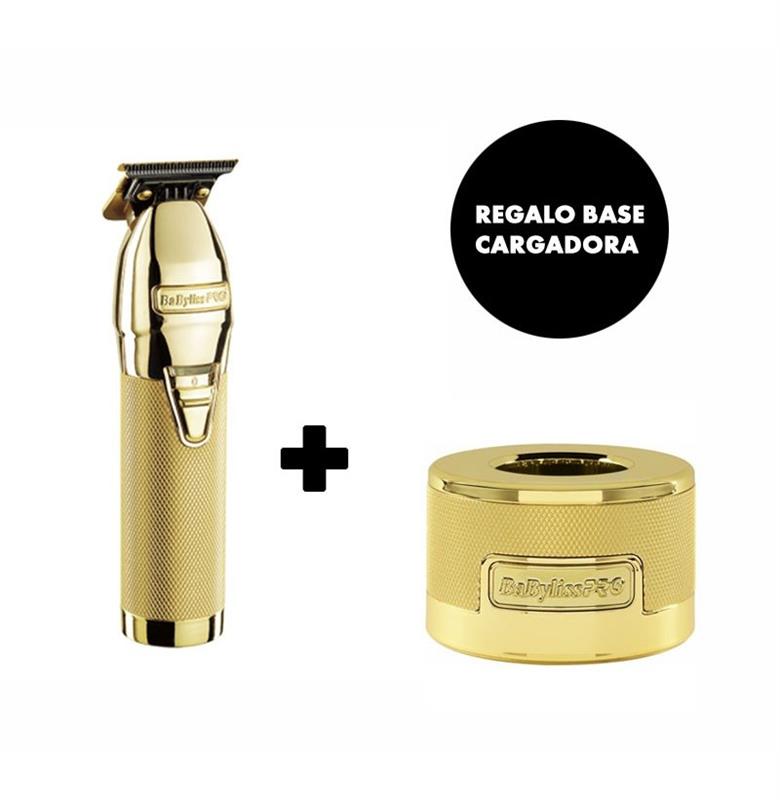 KIT BABYLISS SKELETON GOLD TRIMMER+REGALO BASE CARGA (35981)