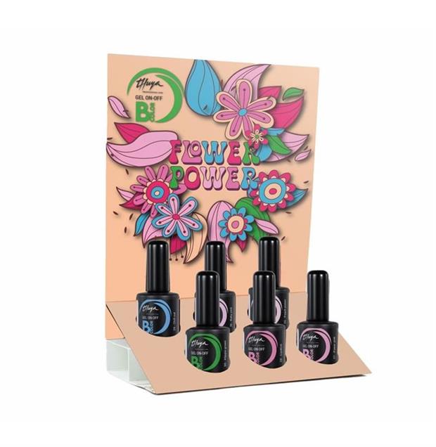 EXPOSITOR GEL ON-OFF FLOWER POWER 6U