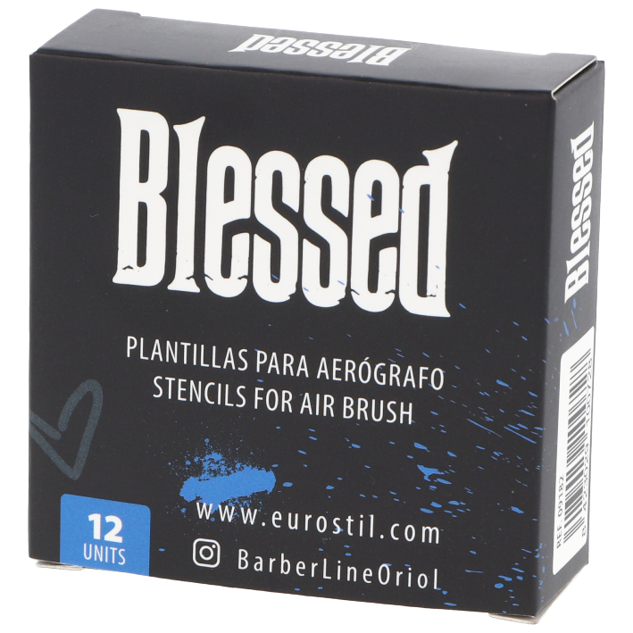 PACK DE 12 PLANTILLAS PARA AEROGRAFO