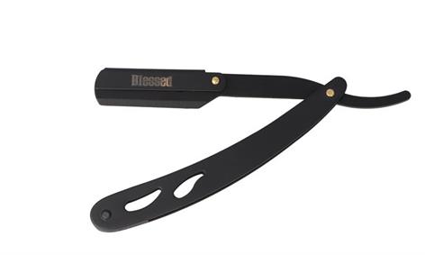 NAVAJA DE MARIPOSA MANGO METAL NEGRO BLESSED