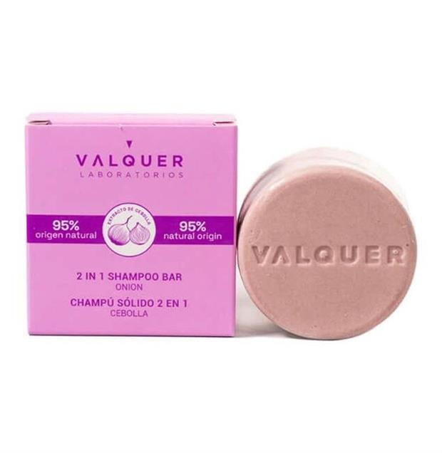 VALQUER CHAMPU SOLIDO 2 EN 1 CEBOLLA 70 G