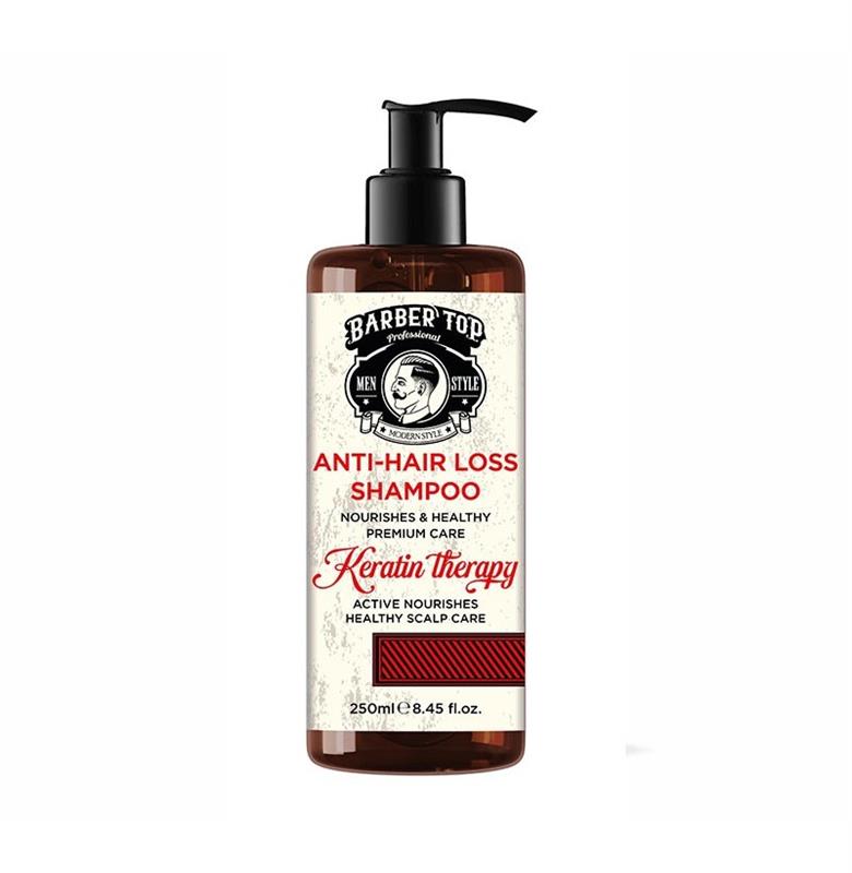 BARBER TOP SHAMPOO ANTI HAIR LOSS KERATIN 250ML