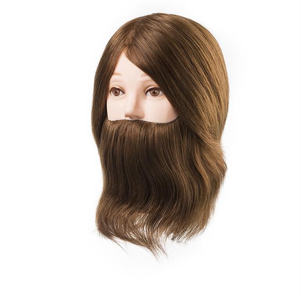 CABEZA MANIQUI HOMBRE CON BARBA PELO NATURAL