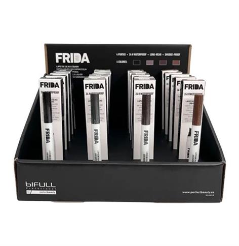EXPOSITOR FRIDA 20+4 UDS LÁPICES DE CEJAS LIQUIDO 4 PUNTAS