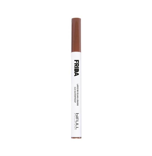 LÁPIZ DE CEJAS LÍQUIDO FRIDA 4 PUNTAS 24 H WATERPROOF MARRÓN CLARO