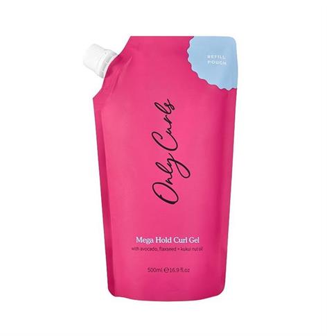 ONLY CURLS MEGA HOLD CURL GEL 500ML - REFILL POUCH