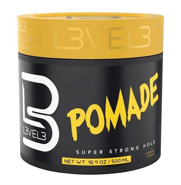 HAIR STYLING POMADE · CLEAR EXTREME HOLD CREAM · 500ML · L3VEL3