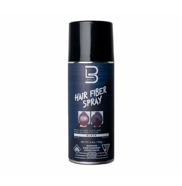 BLACK HAIR FIBER SPRAY 125G L3VEL3