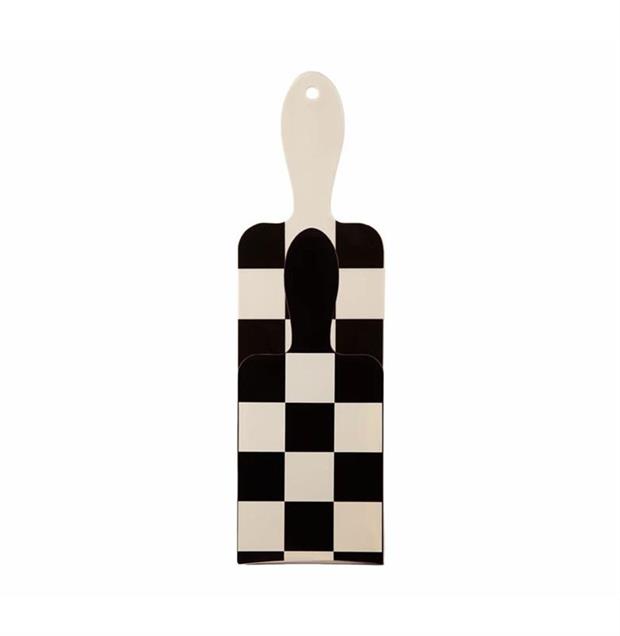 PADDLE PACK CHECKERED CREAM-BLACK