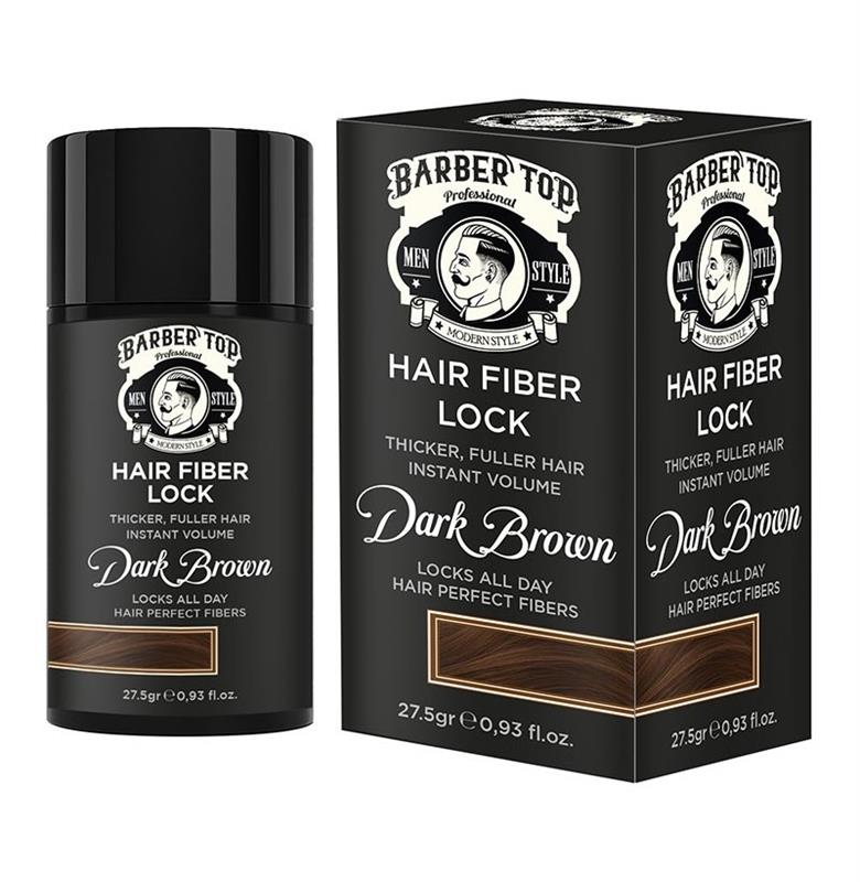 BARBER TOP HAIR FIBERS DARK BROWN