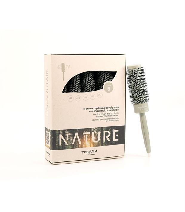 PACK 5 CEPILLOS REDONDOS PROFESIONALES TERMIX PROFESIONAL NATURE