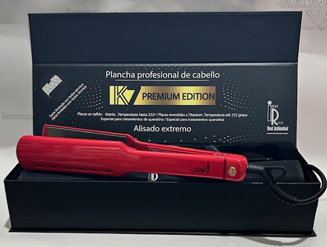 PLANCHA K7 PREMIUM + BOLSA TERMICA COLOR ROJO