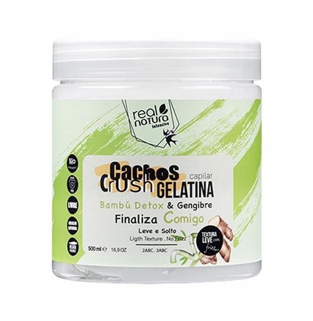 GELATINA CAPILAR CACHOS CRUSH BAMBÚ & GENGIBRE 500ML