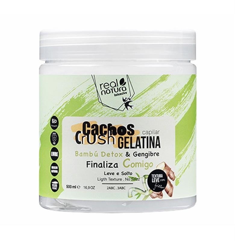 GELATINA CAPILAR CACHOS CRUSH BAMBÚ & GENGIBRE 500ML