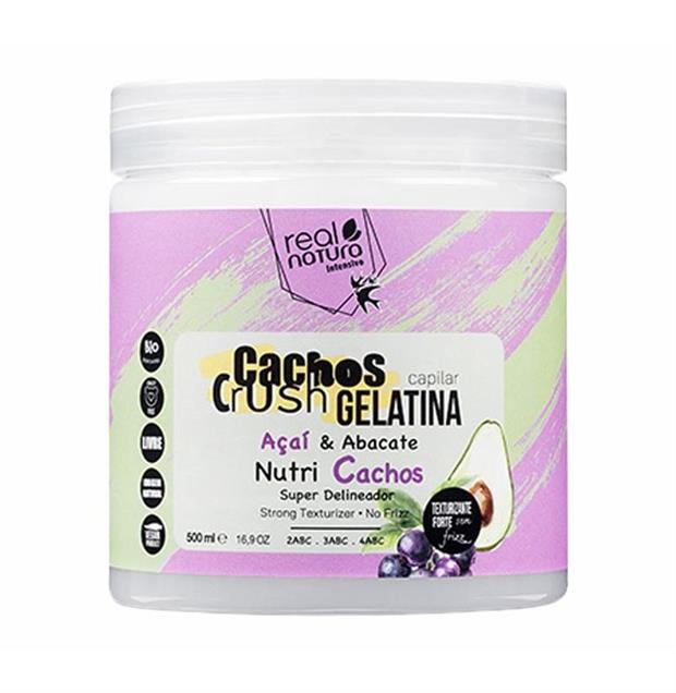 GELATINA CAPILAR CACHOS CRUSH AÇAÍ & ABACATE 500ML