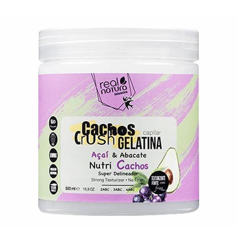 GELATINA CAPILAR CACHOS CRUSH AÇAÍ & ABACATE 500ML