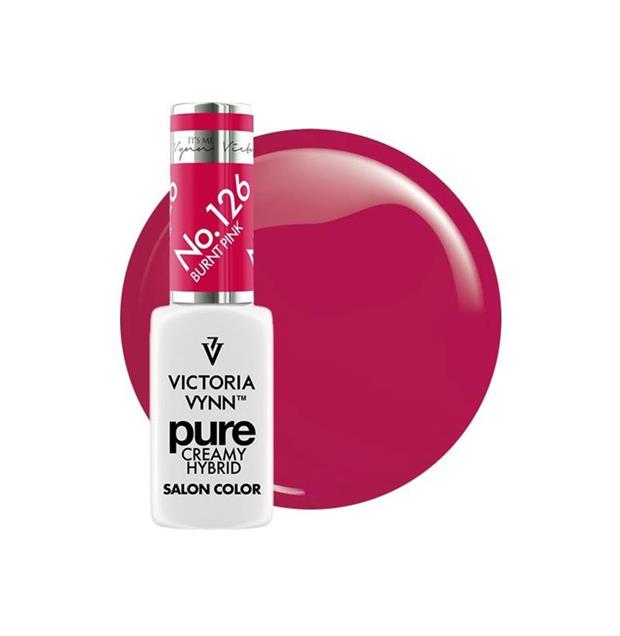 VICTORIA VYNN PURE CREAMY HYBRID BURNT PINK COLOR 126- 8ML