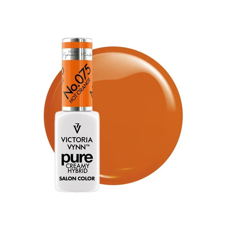 VICTORIA VYNN PURE CREAMY HYBRID HOT ORANGE COLOR 075- 8ML