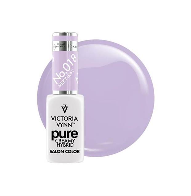 VICTORIA VYNN PURE CREAMY HYBRID MILKY LILAC COLOR 018 - 8ML