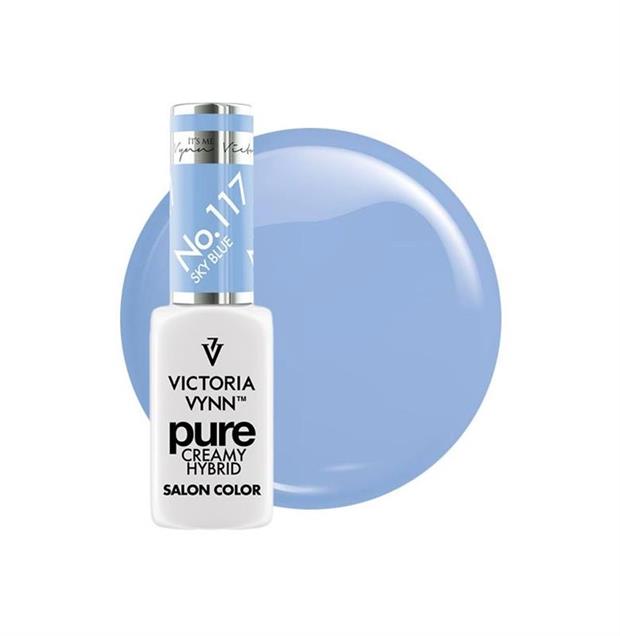 VICTORIA VYNN PURE CREAMY HYBRID SKY BLUE COLOR 117- 8ML