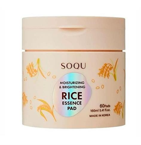 SOQU MOISTURIZING & BRIGHTENING RICE ESSENCE PAD