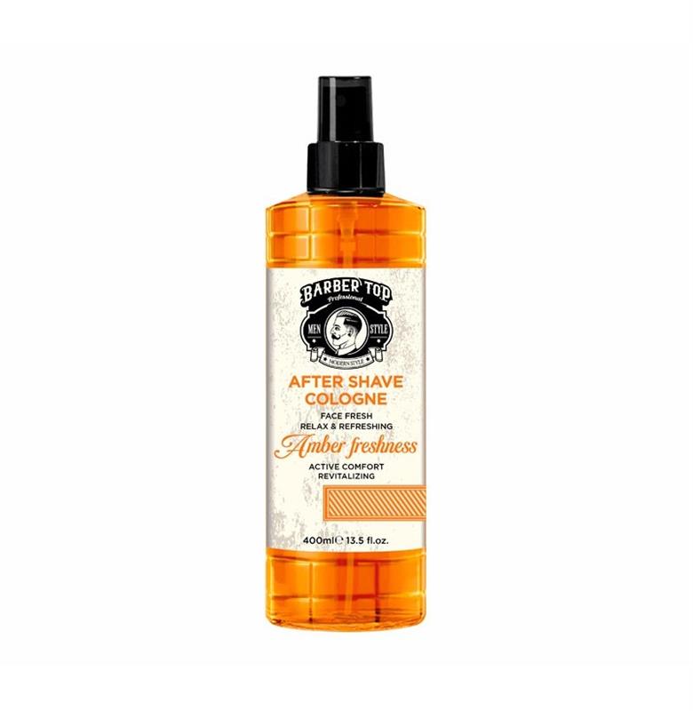 BARBER TOP AFTER SHAVE COLOGNE AMBER FRESHNESS 400ML
