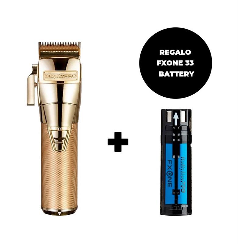 KIT FXONE CLIPPER GOLD+REGALO FXONE 33 BATTERY(43983)