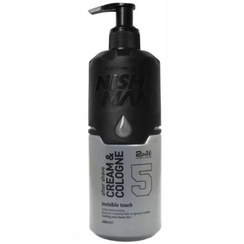 AFTER SHAVE CREAM & COLOGNE NISHMAN 5 INVISIBLE TOUCH – 400ml