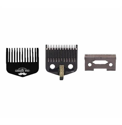 ADJUSTABLE PEINE GUIA PARA CLIPPER 1,5MM-3MM-4,5MM-6MM NEGRO