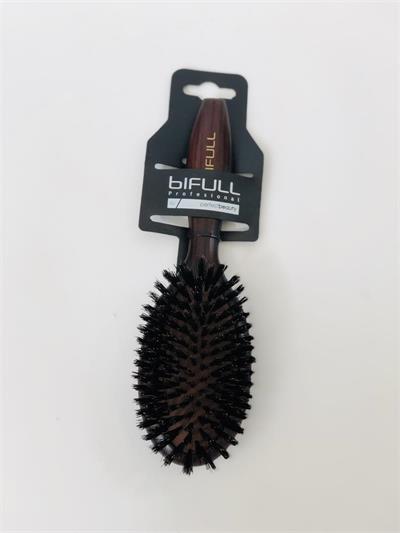 CEPILLO MADERA EBANO OVALADO, CERDAS JABALI MEDIUM BIFULL