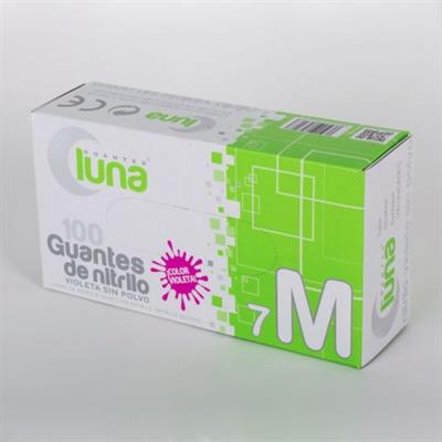 GUANTES NITRILO VIOLETA S/POLVO T/P