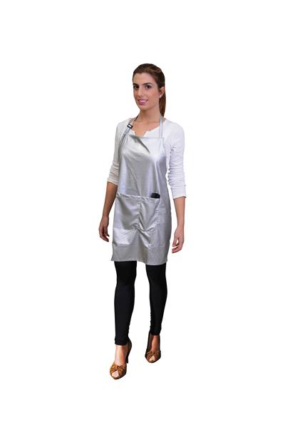 DELANTAL COLOR PLATA