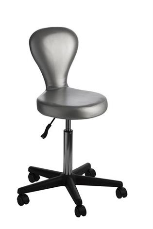 SILLA CON REGULACION ALTURA PLATA