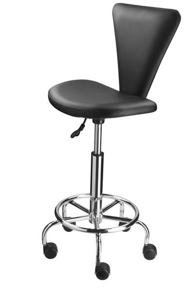 SILLA REGULABLE ALTURA RESPALDO NEGRA