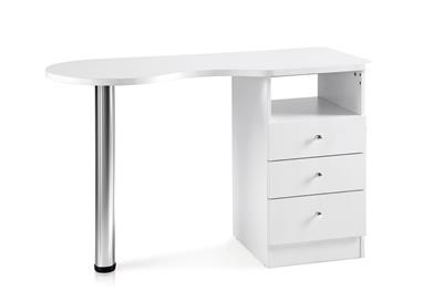 MESA MANICURA MADERA BLANCA 100 X 45 X 78