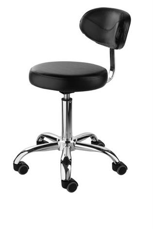 SILLA NEGRA CON RESPALDO