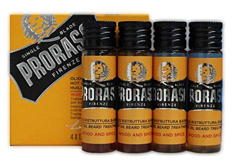 ACEITE CALIENTE PARA BARBA PRORASO (4 frascos x 17ml) (400790)