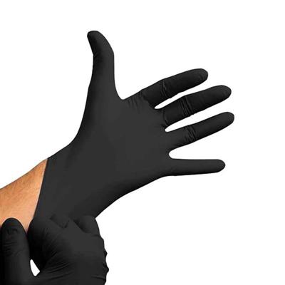 GUANTES NITRILO NEGRO S/POLVO TALLA XL