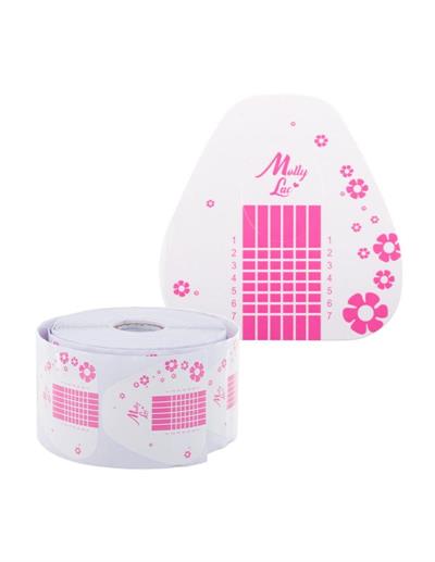 MOLLY LAC MOLDES UÑAS UNIVERSALES FLORES ROSA/BLANCO